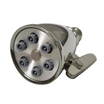 Whitehaus WH138 Six Hole Solid Brass Round Bathroom Rainfall Showerhead. Fixed Price $84.00.