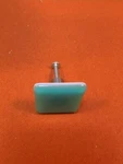 Light Aqua Glass Cabinet Handle Or Drawer Pull. Fixed Price $5.00.