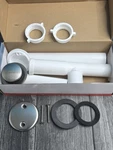 Westbrass A593244-07 14" X 1-1/2" White Tubular Bathtub Waste & Overflow Assem. Fixed Price $29.00.