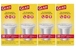 Glad Small Office Size Garbage Bags, 4 Gallon 30 Count (120 Total). Fixed Price $36.95.