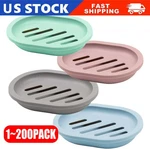 Soap Dishes Holder Self Drain Container Case Bath Shower Basket Storage Box. Fixed Price $229.29.