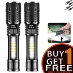 990000000LUMEN Super Bright Led Tactical Flashlights Rechargeable Work. Fixed Price $10.99.