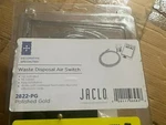 Jaclo 2822-PG Waste Disposal Air Switch, Polished Gold. Fixed Price $102.95.