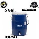 Igloo 5 Gallon Heavy Duty Beverage Cooler Water Jug Dispenser Blue Outdoor Camp. Fixed Price $32.99.