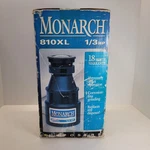 Monarch 810XL 1/3 Hp Garbage Disposal Nib. Fixed Price $79.99.
