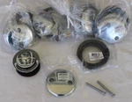 Ab&a 63090 Tub Drain Trim Kit W/2-HOLES Push En Lift Stopper Lot Of 5 Chrome. Fixed Price $37.49.