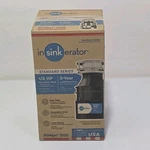 Insinkerator Badger 500 1/2 Hp Continuous Feed Food Waste Dispose New. Fixed Price $124.90.