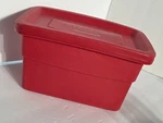 Vintage Rubbermaid Roughneck Red Storage Container 1 Gallon Small Bin. Fixed Price $25.99.