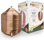 100% Pure Copper Water Dispenser Tank With Stainless Steel Faucet Spigot. Fixed Price $149.95.