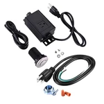 Us Garbage Disposal Air Switch Kit With Power Cord Sink Top Waste Disposer. Fixed Price $24.98.