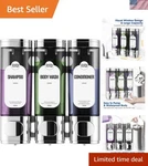 Shampoo And Conditioner Dispenser 3 Chamber No Drill, Shower Soap W.... Fixed Price $48.39.