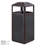 Square Waste Container With Dome Lid Commercial Outdoor Garbage Coffee 15 Gallon. Fixed Price $167.99.