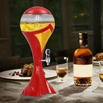 3.17QT Beer Tower Beverage Dispenser Faucet Drink Led Light & Ice Tube. Fixed Price $33.81.
