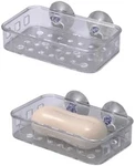 Suct Cup Soap Dish Holder, Multi-pose Wall Plastic Box. Fixed Price $9.87.