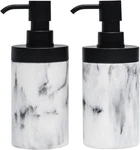 Bathroom Soap Dispenser Set-marble Wide Open, Refillable Liquid. Fixed Price $19.75.