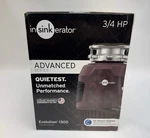 New Insinkerator 3/4 Hp Evolution 1300 Food Waste Disposal. Fixed Price $179.99.