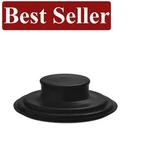 Elegant Black Stainless Steel Kitchen Drain Plug - Fits 3.5 Inch Sinks Perfectly. Fixed Price $9.99.