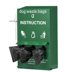 Dog Poop Bag Dispenser With Hand Wash Bottle, Lockable Outdoor Waste Hol. Fixed Price $83.32.