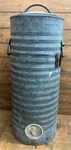 Vintage Igloo Tti Ribbed Galvanized Steel Tall Skinny 5 Gallon Water Cooler Jug. Fixed Price $100.00.