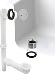 Westbrass Twist & Close Bath Waste Overflow Assembly Polished Chrome A594244CP. Fixed Price $29.99.